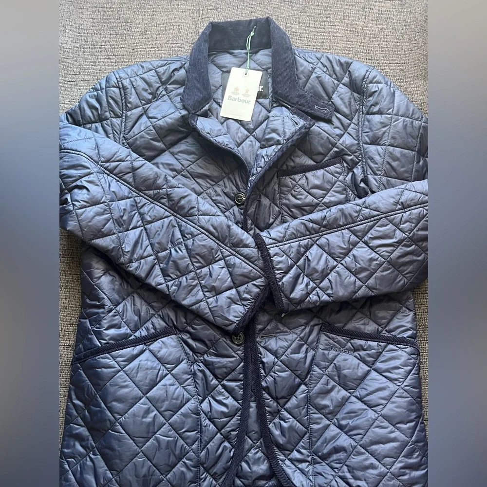 Barbour Tartan
Men's Quilted Navy Jacket - Picture 1 of 11